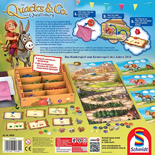 Schmidt Spiele 40630 Mit Quacks & Co. nach Quedlinburg, Kinderspiel zum Kennerspiel des Jahre 2018, Multi Kleuren