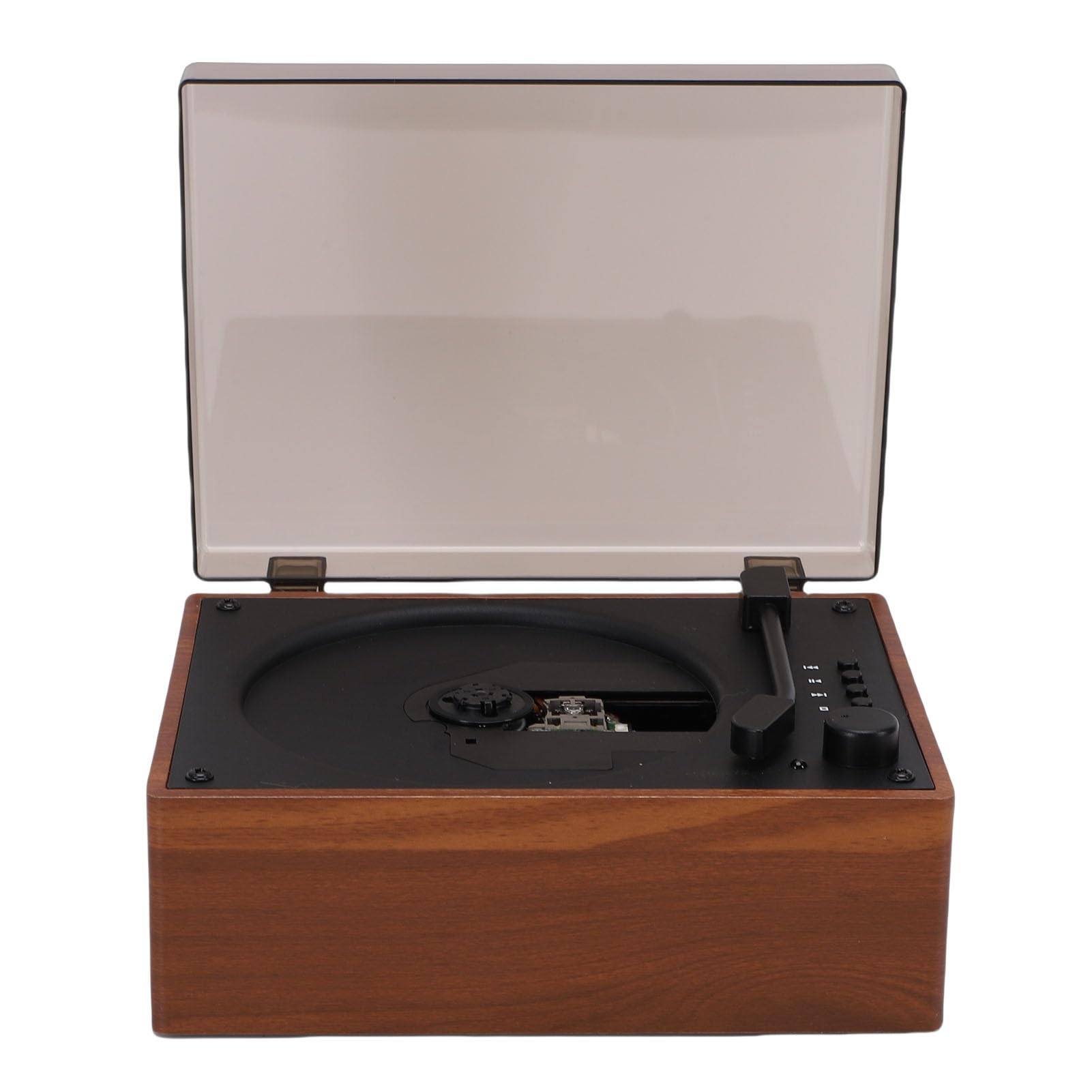 Zunate Lettore CD Portatile retrò con connettività Bluetooth per gli Amanti della Musica Domestica e gli Appassionati di Auto (BROWN)
