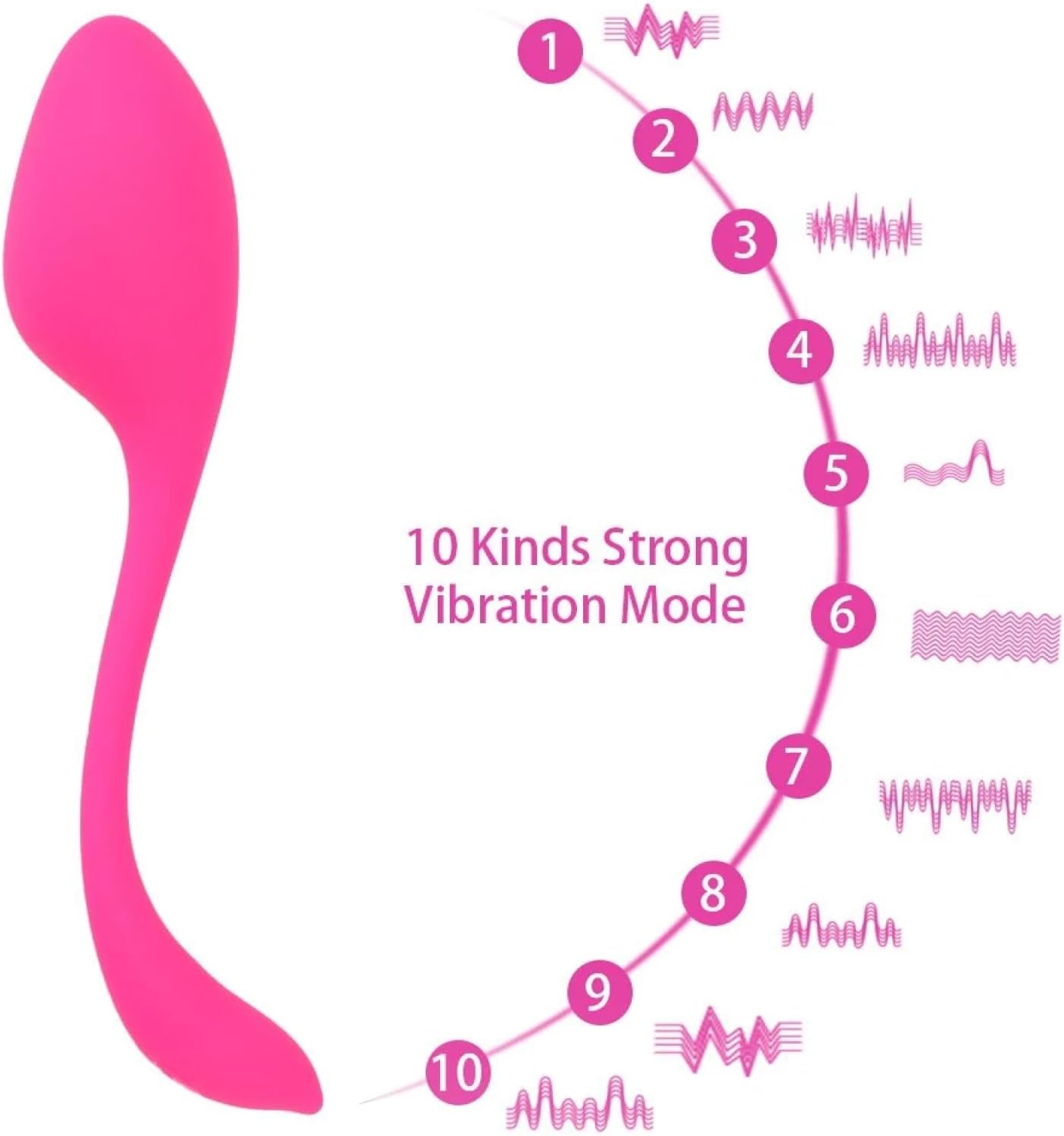 G-spot Masturbator 10 Speed Vibrating Egg Rechargeable Anal Sex Machine Female Sex Toys Masturbation Vibrator
