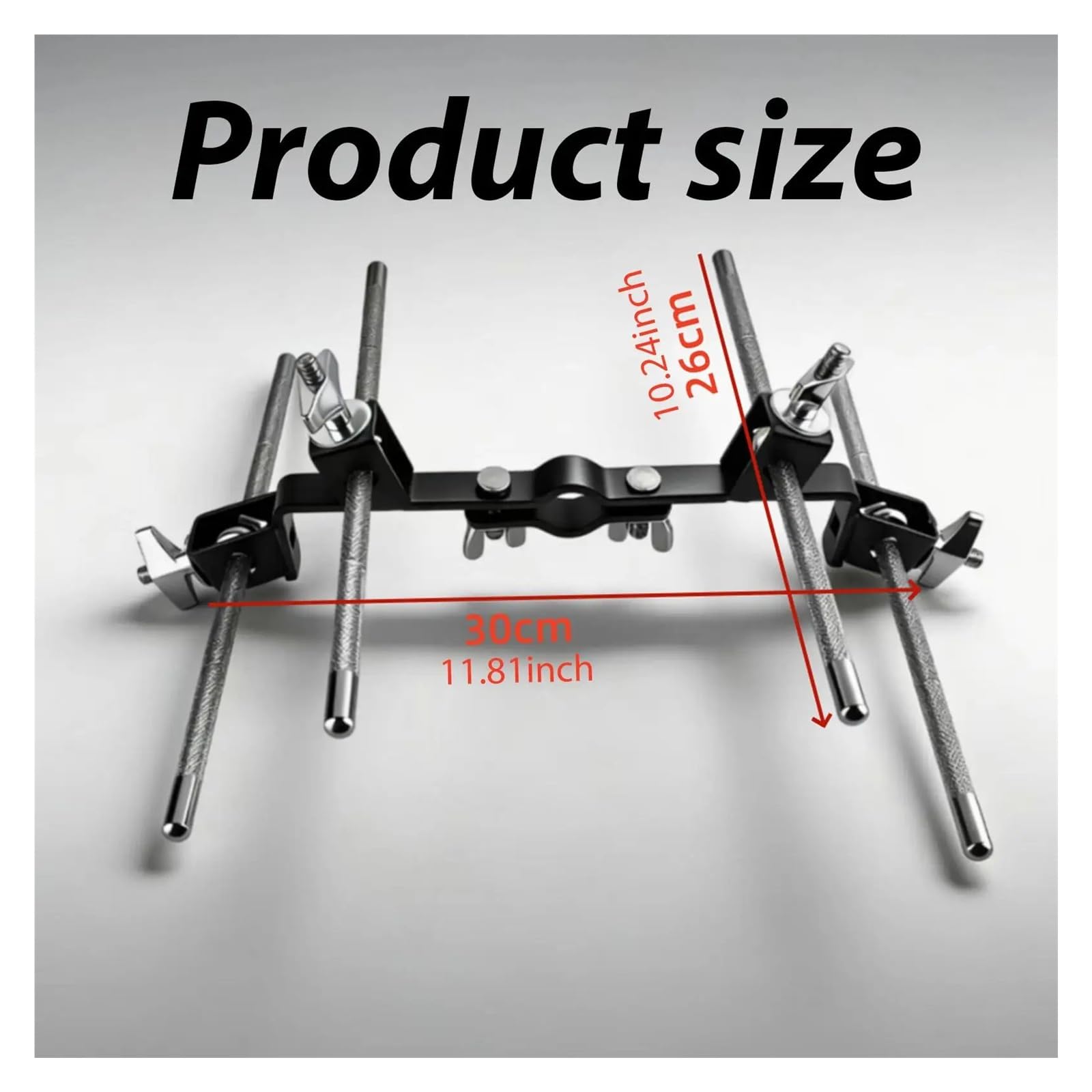 Abrazadera de juego de tambor, extensión de Metal multifuncional for percusión, soporte de cencerro, estante de tambor, accesorios, escenario de práctica