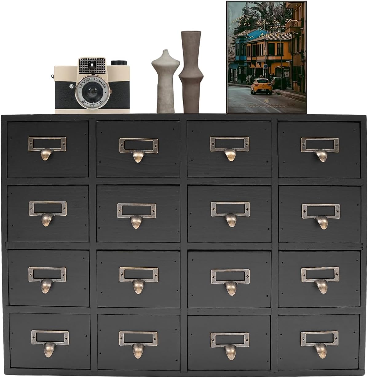 16 Drawers Apothecary With Drawers Card Catalog