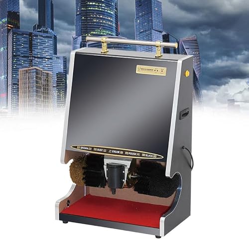 WEIMILOR Cireuse à Chaussures à Induction Automatique, cireuse à Chaussures électrique pour hôtel, Machine de Nettoyage de Chaussures Commerciale, Support pour Poste d'entrée, hôtel