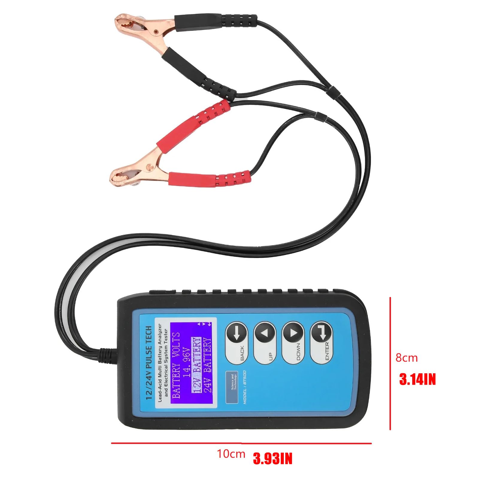 Strumento diagnostico automobilistico ad alta precisione 12 V/24 V per capacità della batteria, resistenza e analisi di carica della batteria dell'auto tester