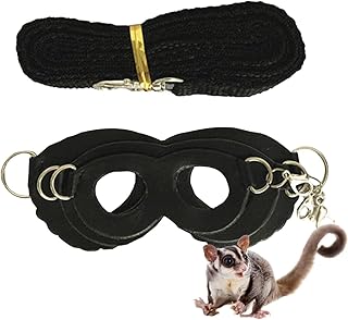 Garten-Zuckergleiter-Geschirr,3 Stück Weste Leine Gehen Kleintier Weste Geschirr Leine - Sugar Gliders Komfortgeschirr, verstellbare Führkette für Kleintiere, für den Garten, Reisen, den Rianpesn product image