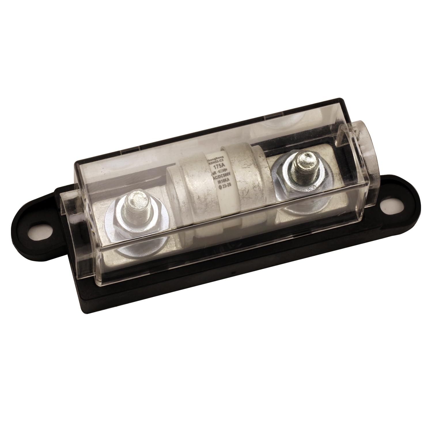 ZOOKOTO 500V AC/DC 175A Multi Block Fuse, IR 10KA Class T Fuse Holder Circuit 175Amp Fit for Inverters and High- Power Appliances in Marine Boats, Cars, Trucks, RVs Transparent Cover