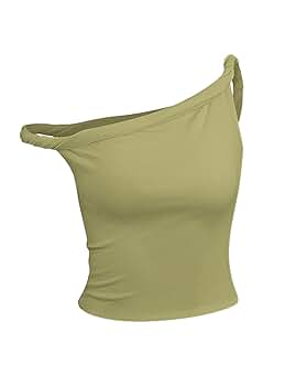 Asymmetrical Twist Sleeveless Tank Tops for Women Casual