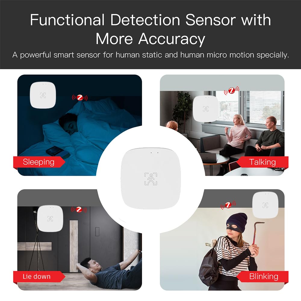 Sensor de presencia humana MmWave, sensor de detección ZigBee de 5,8 G