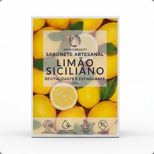 Sabonete Glicerinado Artesanal Várias Fragrâncias 100g (Limão Siciliano)