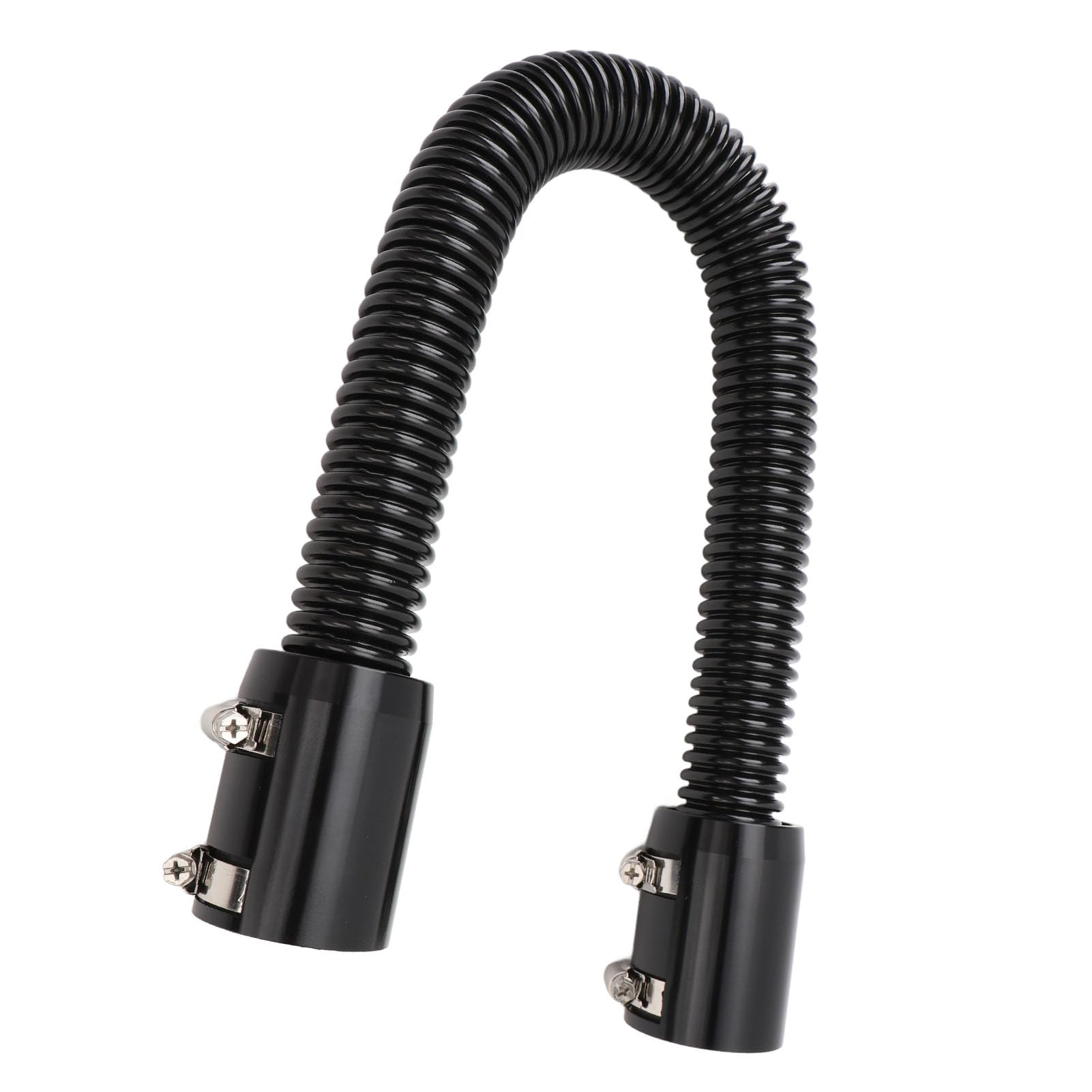 Jelquix Radiator Hose Kit 24in Durable Stainless Steel Efficient Cooling for Cars 1-1/4in -/2in -3/4in (Black)