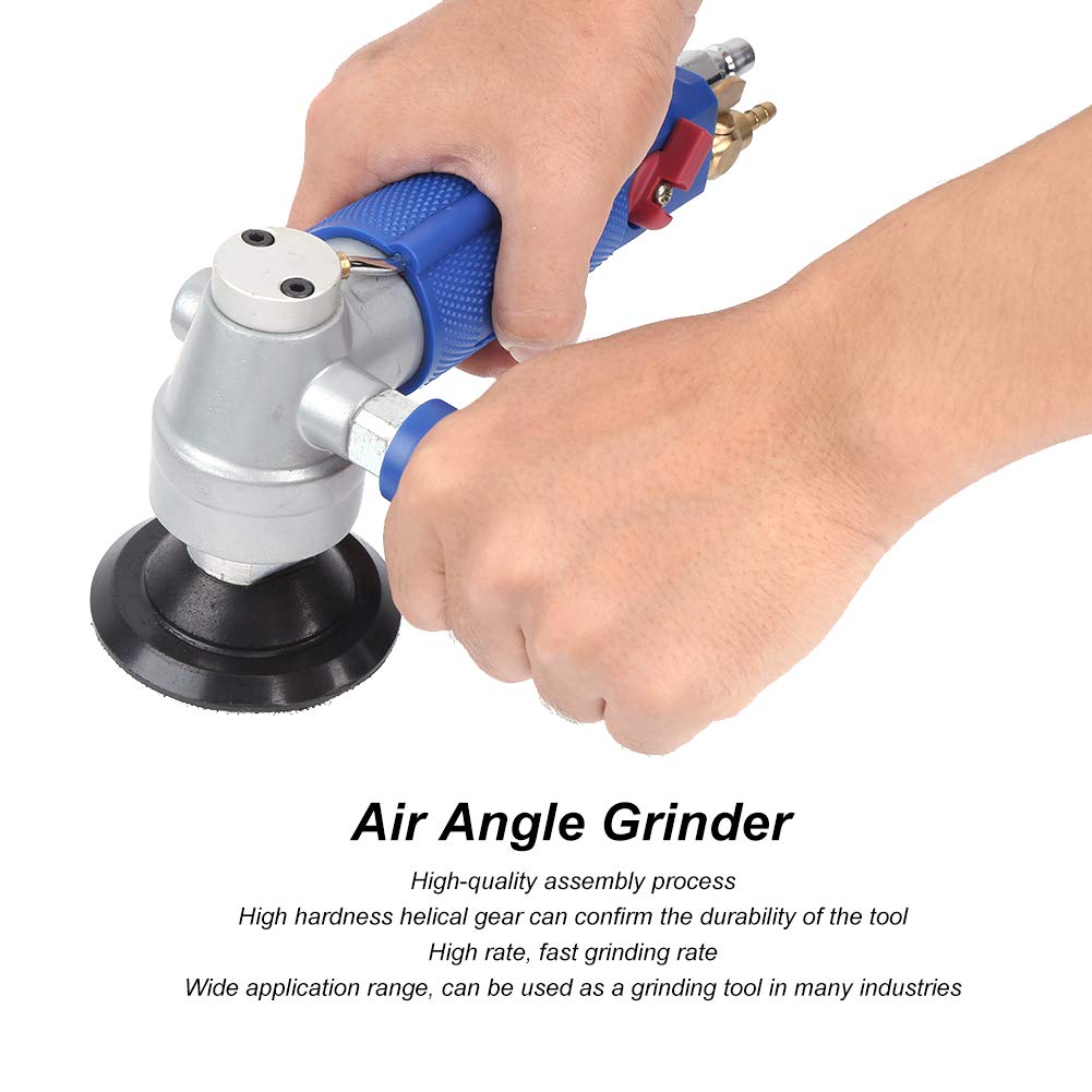 Amoladora angular neumática potente y duradera herramienta de pulido para mármol granito de 1/4 pulgadas 90 grados
