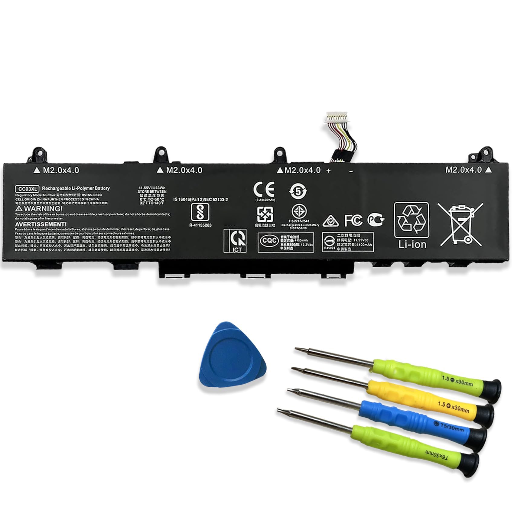 Amazon.com: EFOHANA CC03XL 53Wh Laptop Battery Replacement for HP