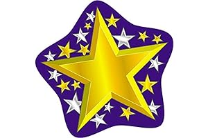 Carson Dellosa – Glittering Gold & Silver Stars