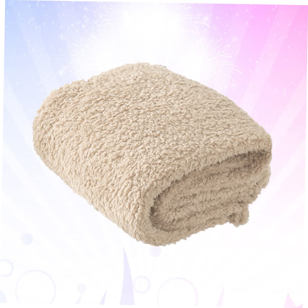 Milisten 2piezas Mantita De Peluche para Mascotas Beige Cojín Acolchado para Perros y Gatos para Sueño y Casa