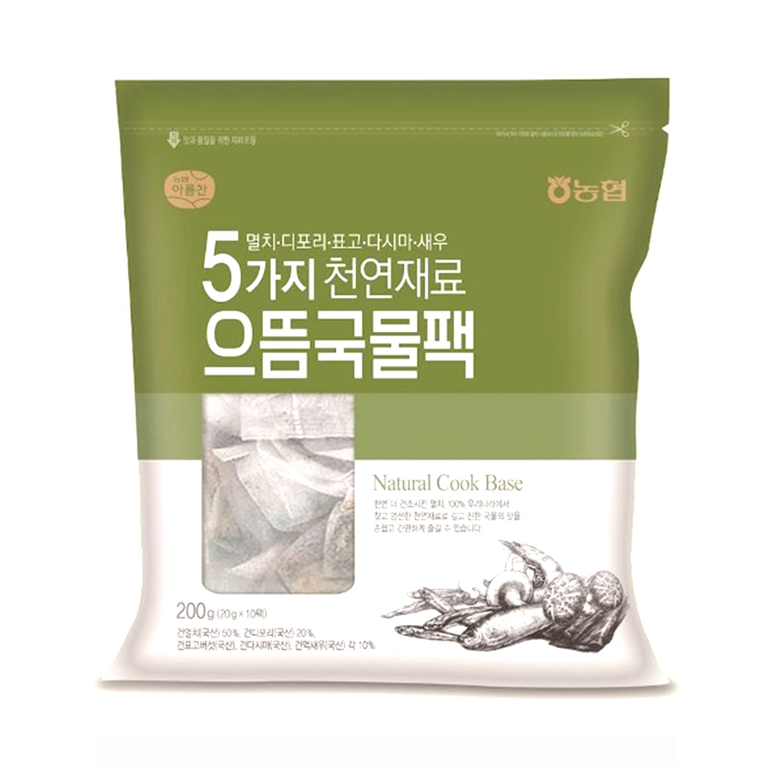 Buy [NongHyup] Dried Mixed Seafood Korean Soup Base Pack, Product of