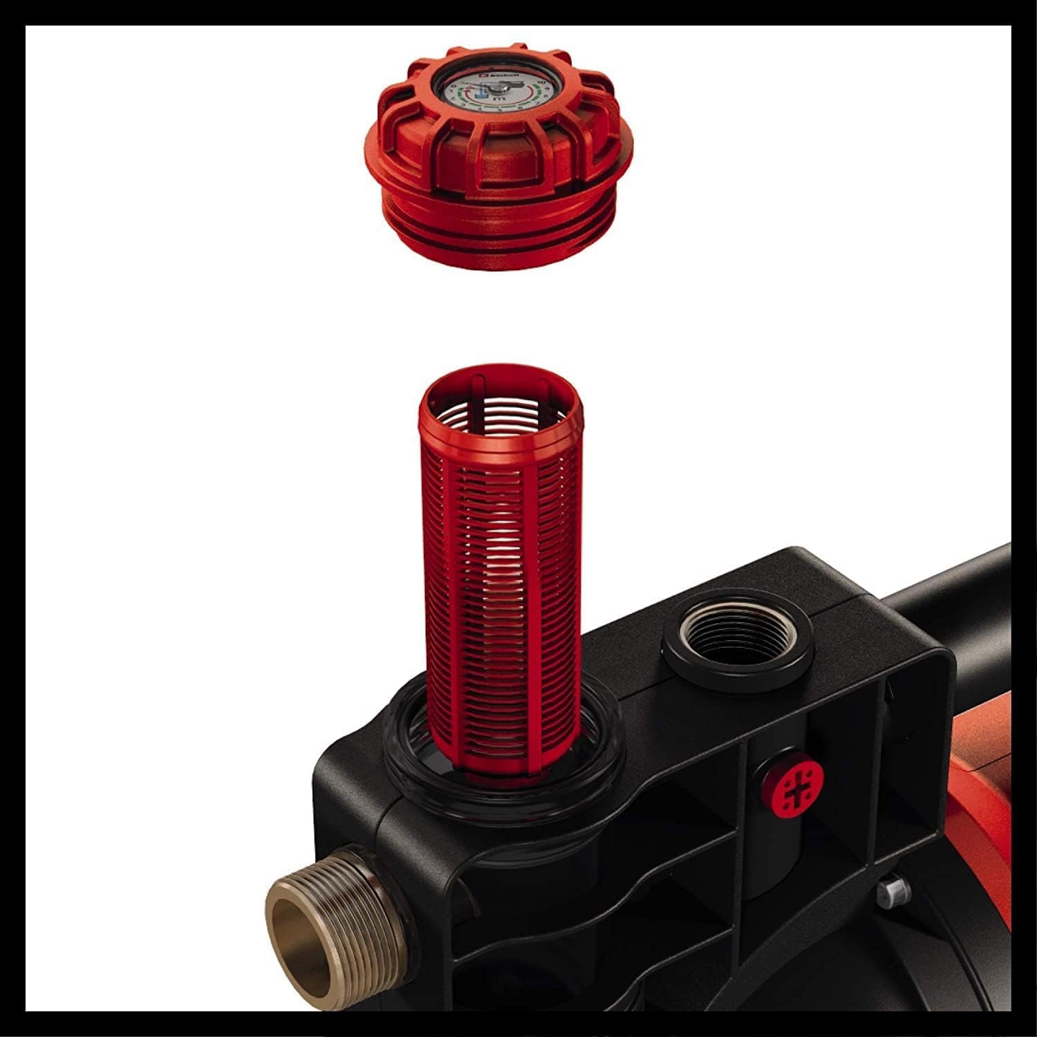 Einhell Hauswasserautomat GE-AW 1042 FS (1.050 Watt, Wasserfüll-/Schmutz-/Sauganzeige, Trockenlaufsicherung, Flow-Sensor, Thermo-/Brühschutz, Rückschlagventil)