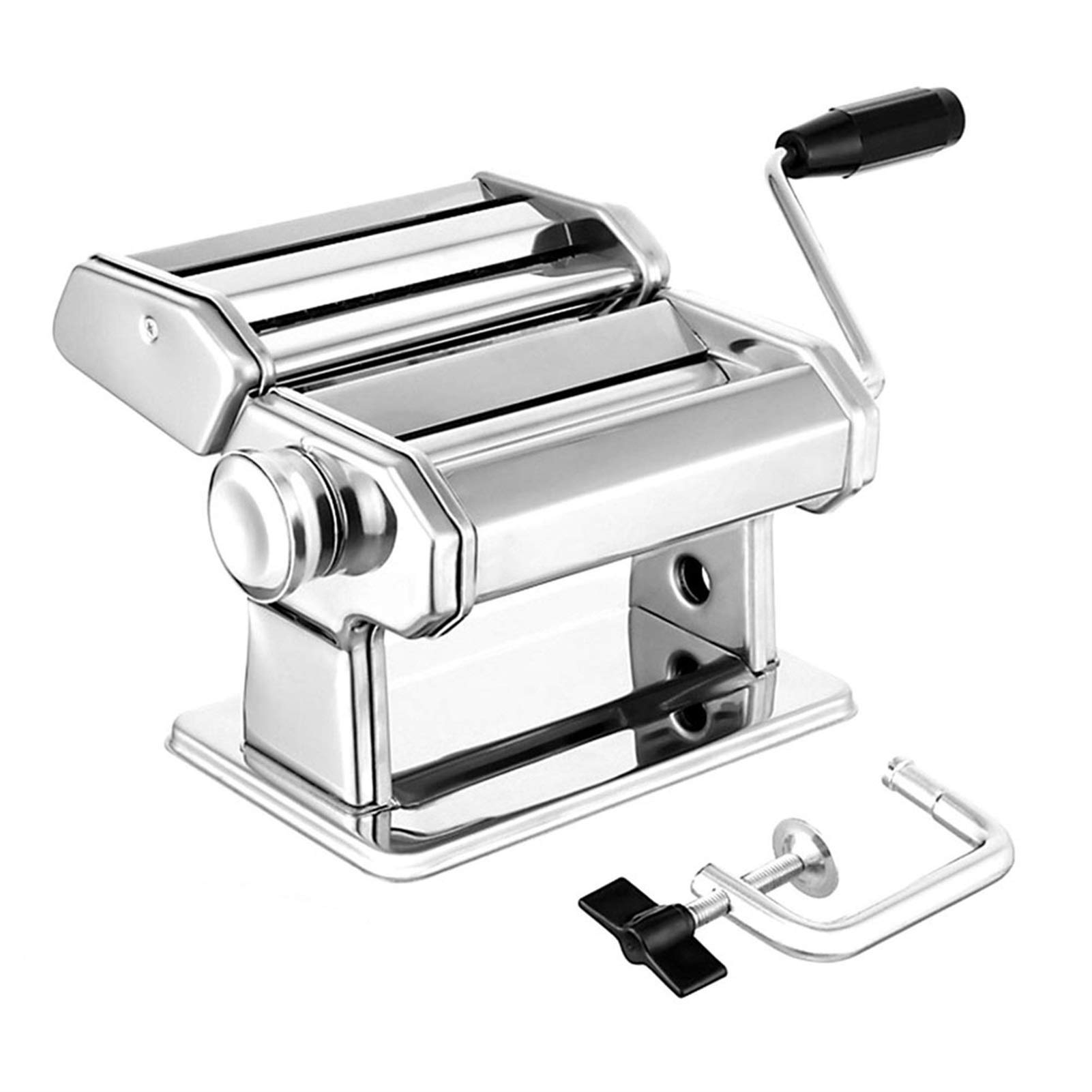 Sjdopulse Pasta Maker Machine Noodle Cutter Robust Homemade Pasta Machine 7 Thickness Settings Fit For Fresh Macaroni Lasagna Roll Noodle Machine Ramen Noodle Maker