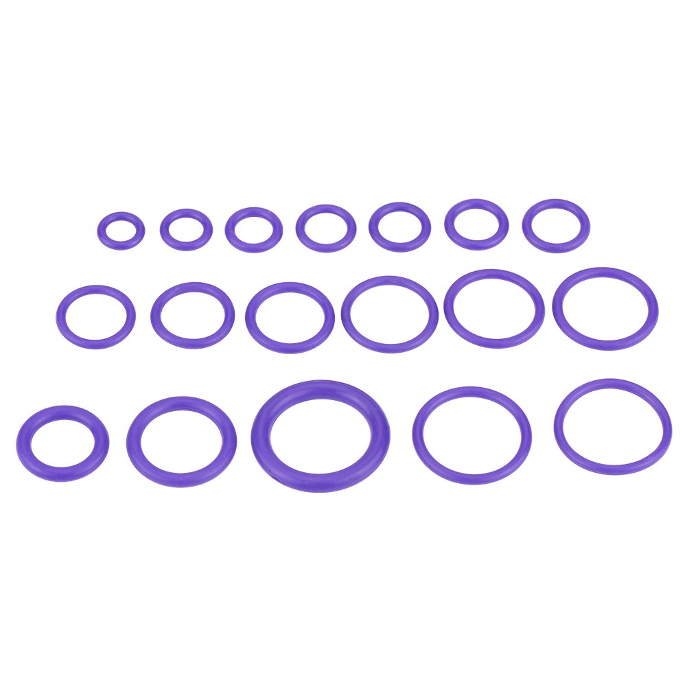 Kit de Anillo de AC o, 270 Piezas Aire de Automóvil Surtido o Anillos AC o Kit de Anillo Automotriz con Excelente Sellado para Reemplazo de Accesorios Profesionales (PURPLE)