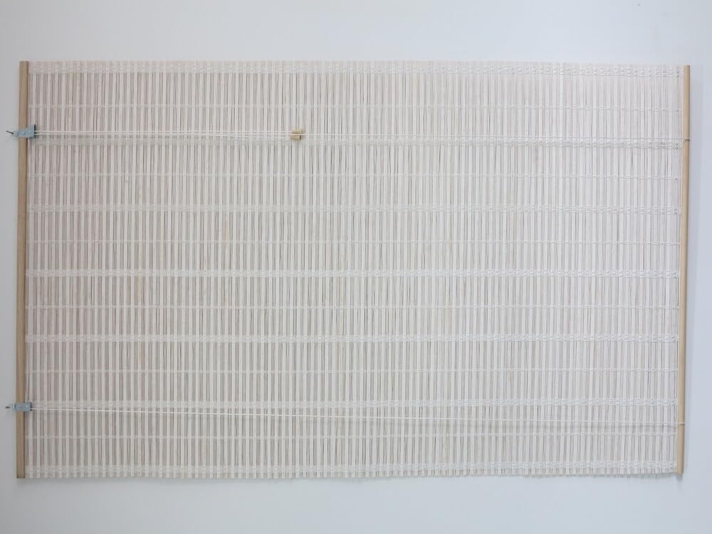 VERDELOOK | Tapparella Africa Bianca 200x300 cm in Bambù con Listelli da 20 mm, Tenda Arrotolabile con Carrucola, Tapparella Ombreggiante per Balcone, Terrazza e Giardino