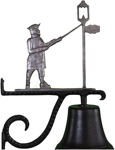 Montague Metal Products Campana de fundición con Lamplighter de hierro sueco