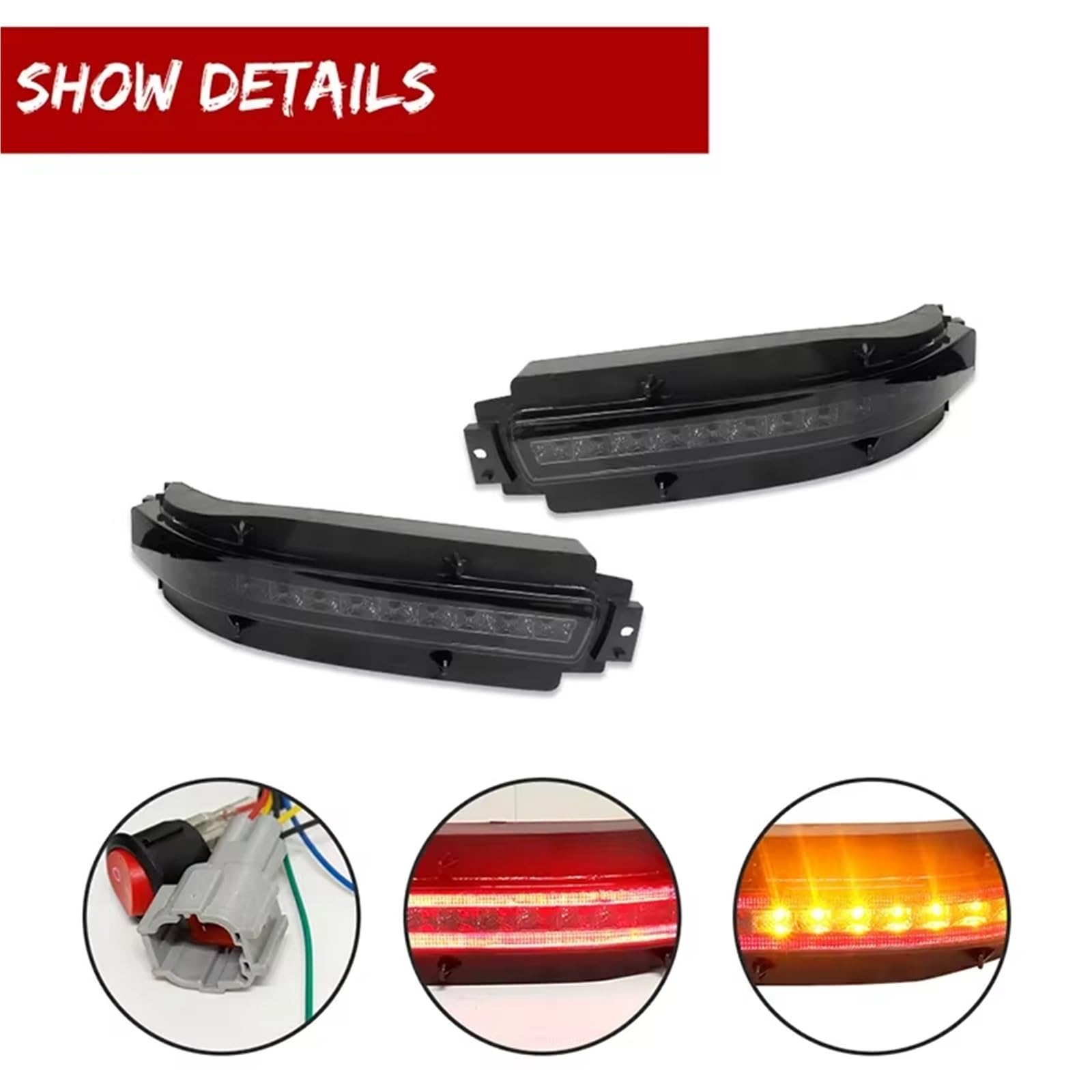 Feu Antibrouillard Arrière Pour Pour 350Z Pour Z33 2003-2009 Feux Arrière À LED Antibrouillard De Freinage Et Recul(Smoked Lens)