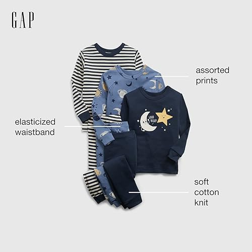 Miniatura 2 de GAP Conjunto de pijama largo John para niña, paquete de 3
