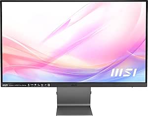 MSI Modern MD271UL, 27" Monitor, 3840 x 2160 (UHD), IPS, 60 Hz, 4ms, HDMI, DP Port, USB C, Tilt, Silver