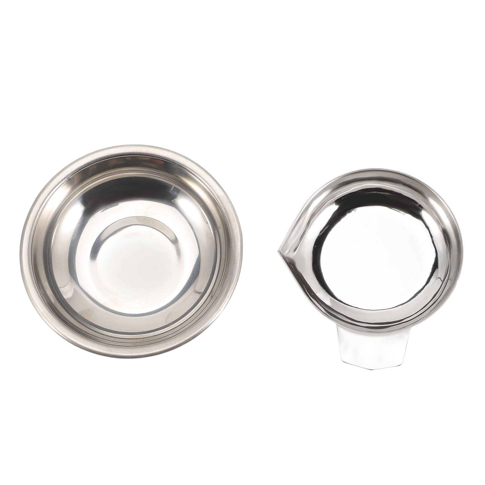 Zerodeko Lightweight Jewelry Scale Tray 2pcs Stainless Steel Weighing Trays for Grams