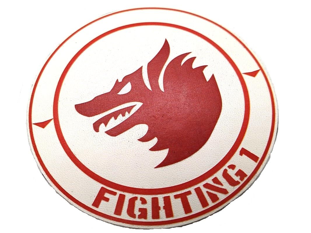 Amazon.co.jp: LS04 本革レザーパッチ ミリタリーワッペン VF-1 ウルフ