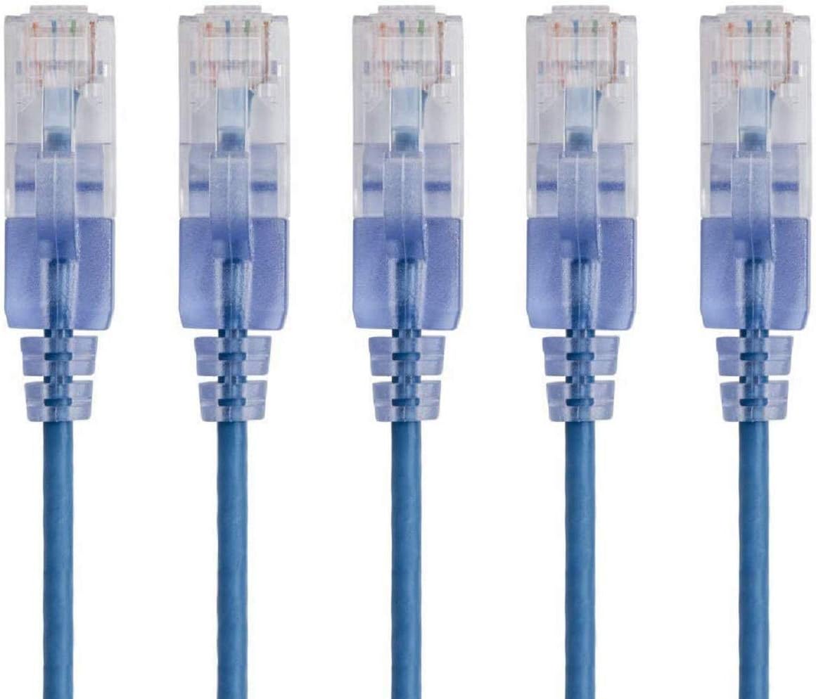 Monoprice Cat6A Ethernet Network Patch Cable - 20 Feet - Blue, 20 '