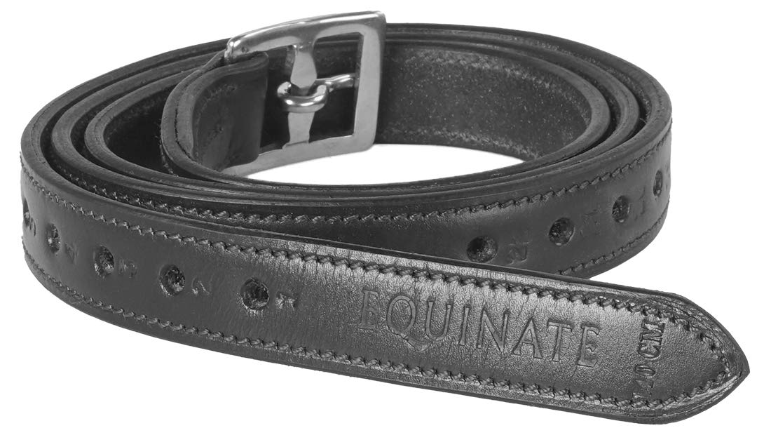Equinate Étrivières en cuir de qualité supérieure avec boucles en acier inoxydable