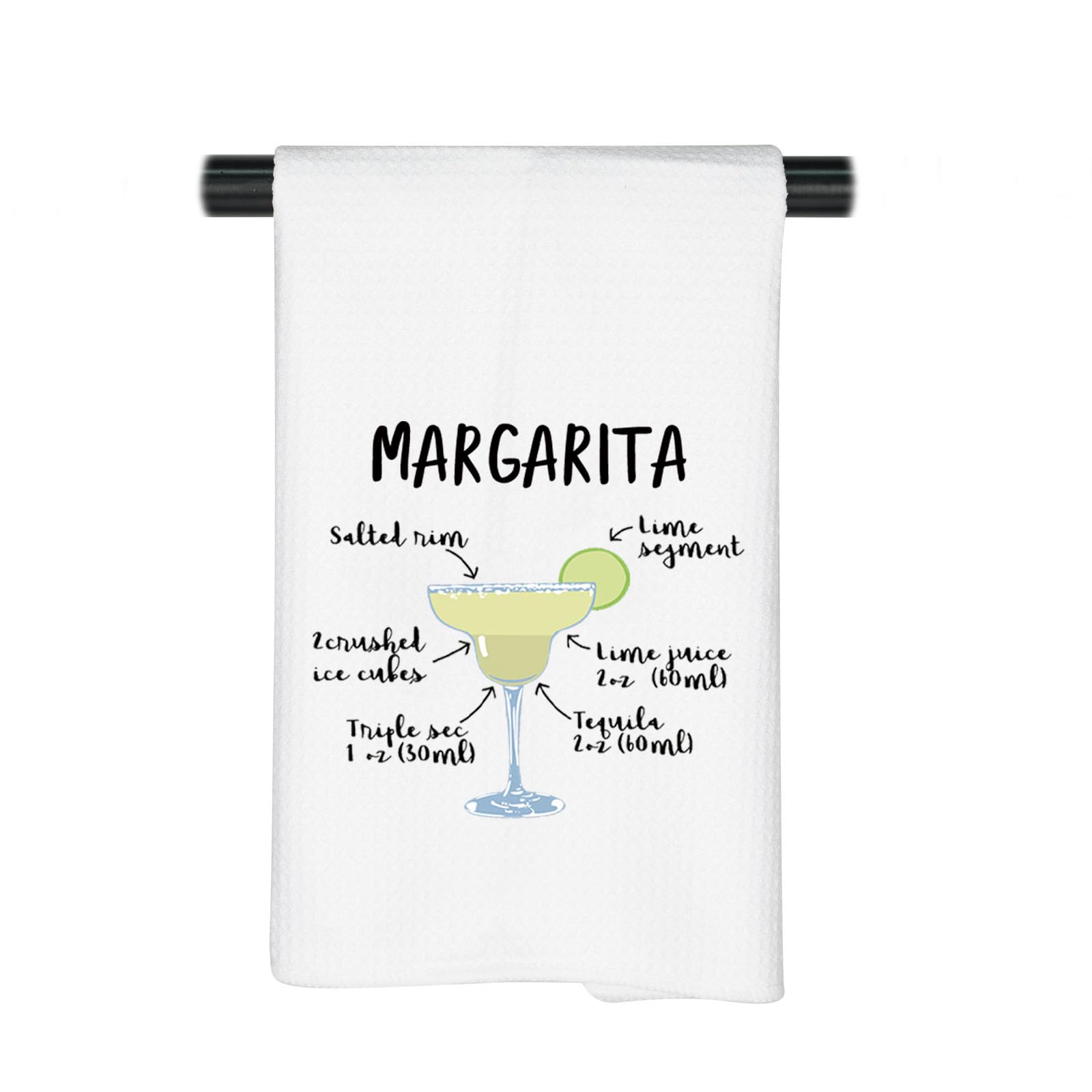 Toalla de receta de margarita JNIAP ideal para decorar tu cocina durante el Cinco de Mayo