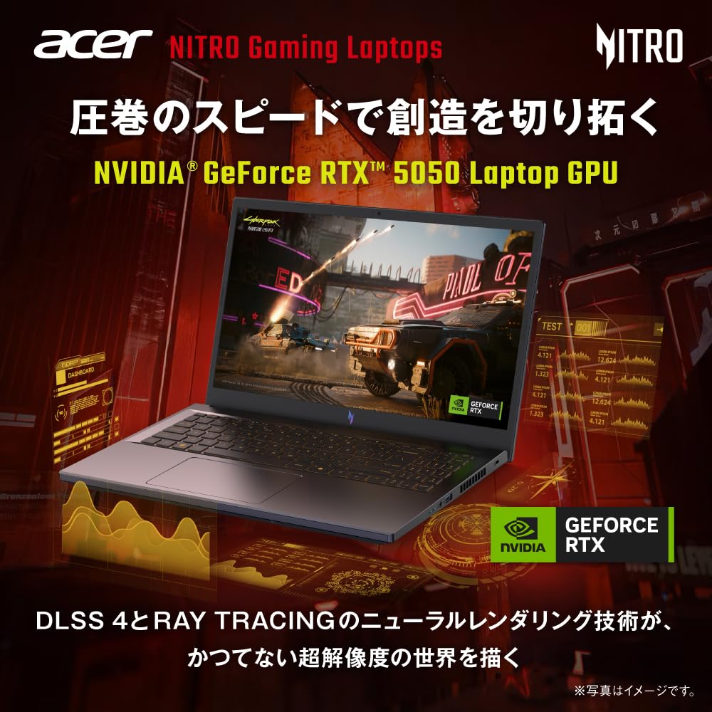 美品Acer Nitro v15 ノート保証付き ACER NITRO V15最新ゲーミングノートパソコン新品と近い超美品