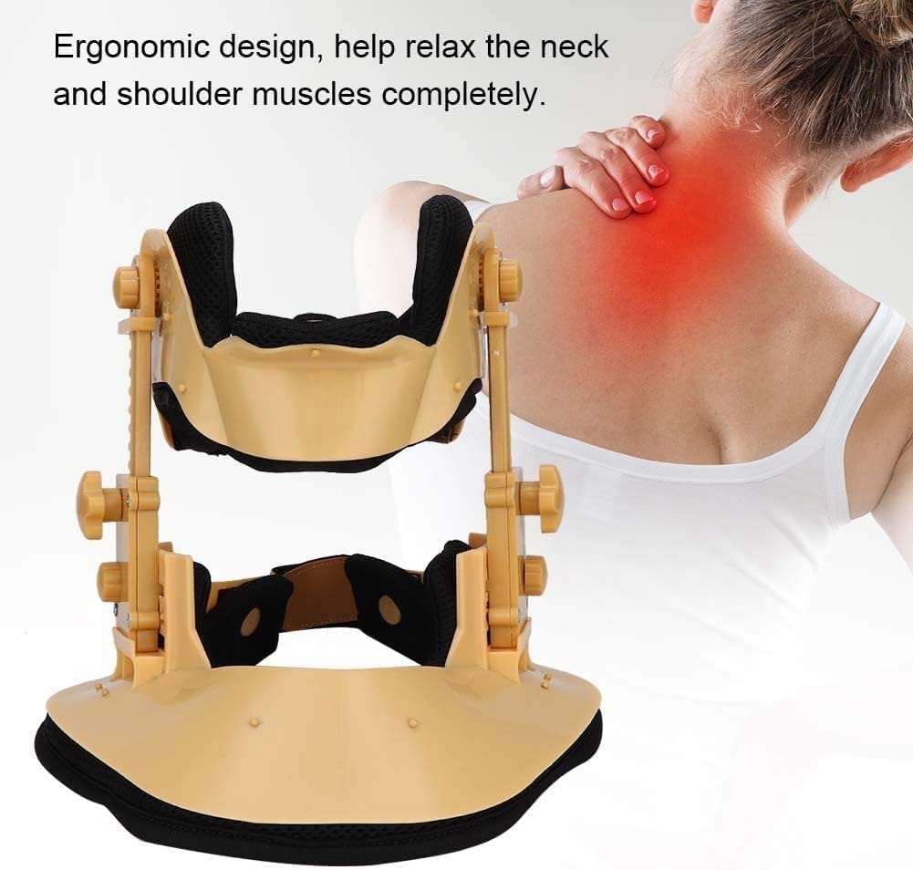 Supporto per Il Collo per Il Dolore al Collo Dispositivo di trazione cervicale, Collare Regolabile per Il rilassamento Barella Morbida ergonomica per Il Recupero da infortuni Tutor