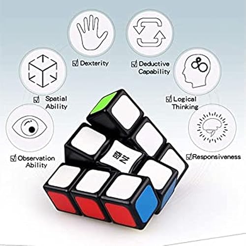 Miniatura 4 de Bokefenuo QY 1x3x3 Magic Puzzle Cube Negro Juguetes para niños Speed Cube