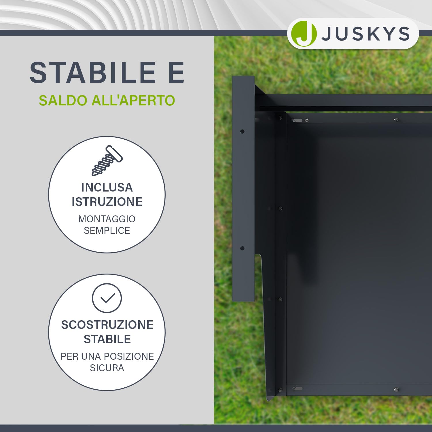 Juskys garage per robot tagliaerba - copertura resistente alle intemperie - protezione UV - compatibile con modelli universali - facile montaggio