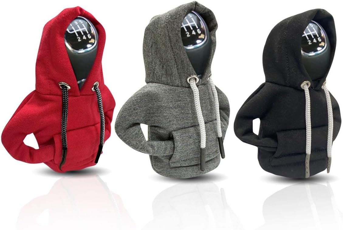 Car Gear Shift Hoodie, Fashionable Gear Shift Knob Cover, Mini Hoodie for Auto Shifter, Auto Interior Cute Gadgets, Universal Car Decoration Accessories