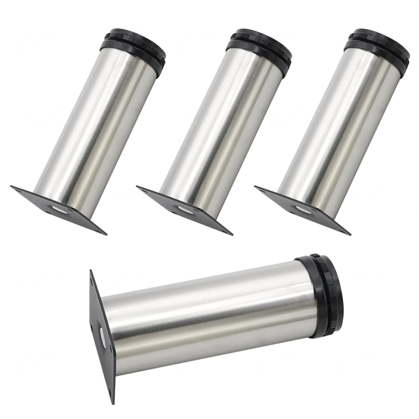 Patas ajustables de metal para cambiar y elevar bases de armarios o mesas con 4 piezas de soporte