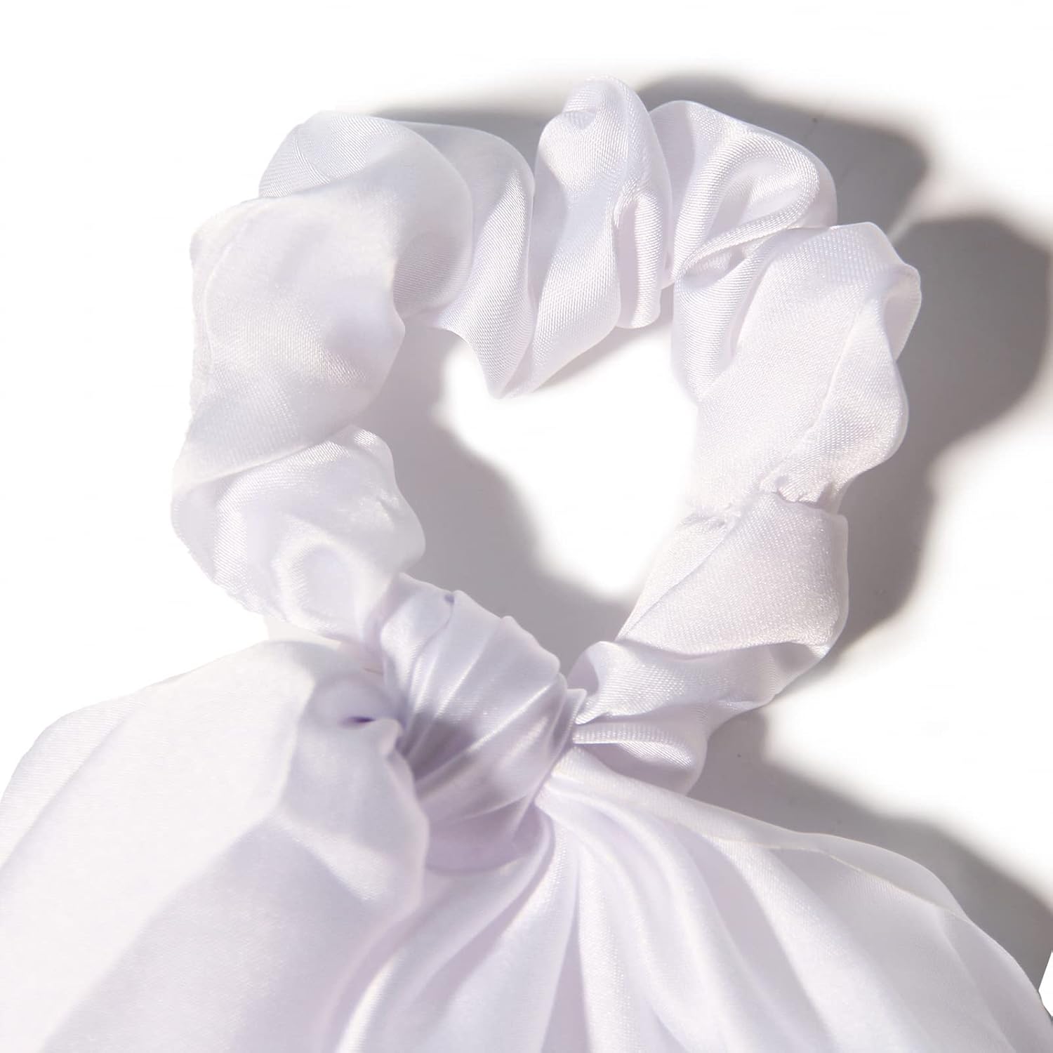 Satin Scrunchies with Bow - 10 Pack Hair Scarf Scrunchies, Bow Hair Ties Elastic Ponytail Holders, Soft Hair Ribbon Bands for Women & Girls, Gentle Hair Accessories for All Hair Types - Image 7