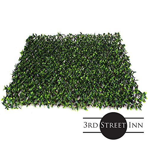 3Rd Street Inn Gardenia Leaf Trellis 4-Pack - Bamboo Greenery Panel - Boxwood And Ivy Privacy Fence Substitute - Diy Flexible Fencing (Gardenia) #TOP2