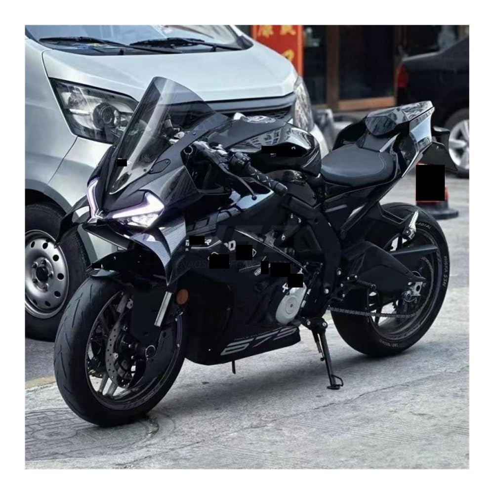 Motorradverkleidung Seitenabdeckung Für CFMOTO 675SR 675 SR-R 2024 2025 Motorrad Seitenflügelsatz Feste Winglet-Verkleidung Schallwand Spoiler Verkleidungsabdeckung