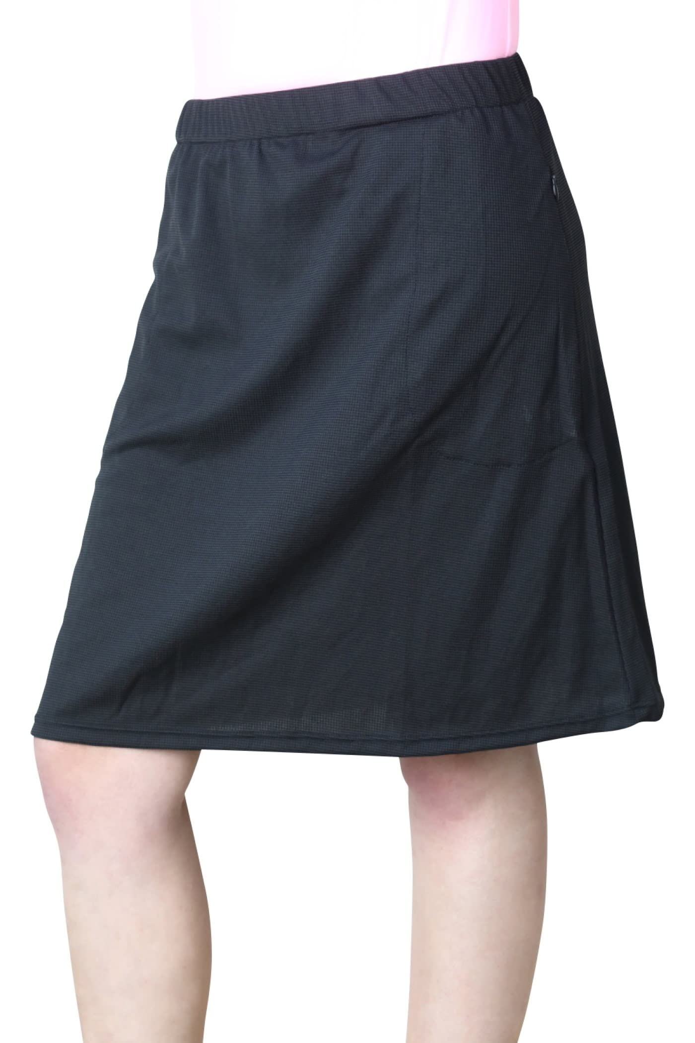 Kosher Casual Women's Running Skirt Sport Tech Fabric with Zip Pockets and Built-in Shorts