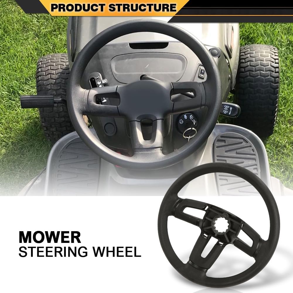 CNNELL Steering Wheel Compatible with Husqvarna Craftsman 532424543 414803X428