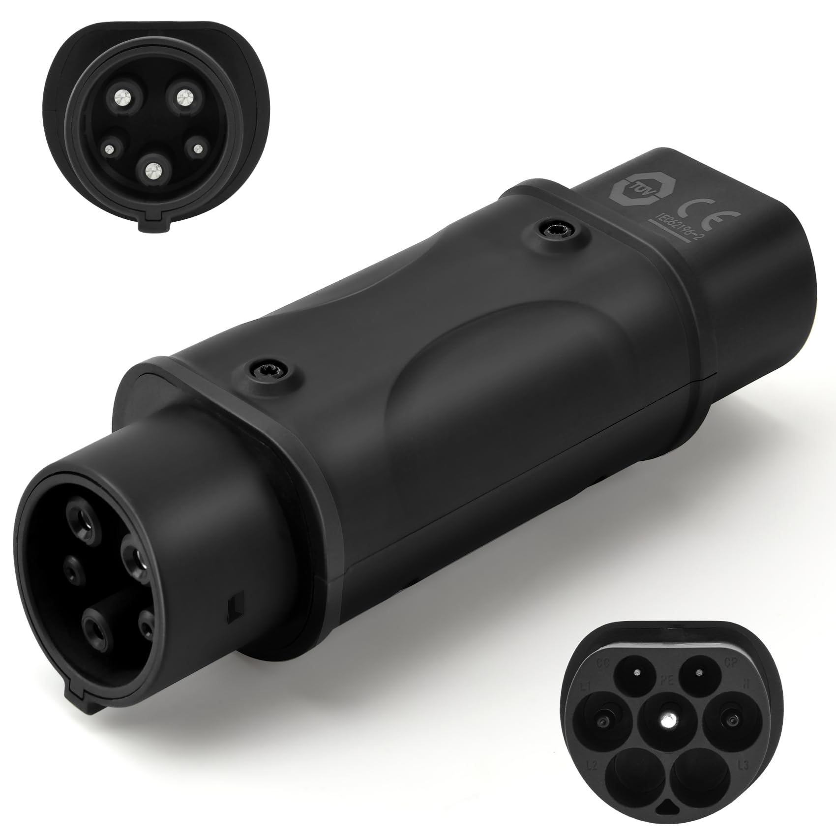 JULIK adapter do ładowania samochodowego, konwerter IEC62196 na SAE J1772