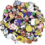 crocs jibbitz schuhe ★ 100 verschiedene Formen Schuhe Charms: verschiedene süße Designs, darunter Süßigkeiten, Blumen, Obst, Tier, Auto, Ball Schuhe Charms, so weiter, Kinder und Erwachsene werden es mögen