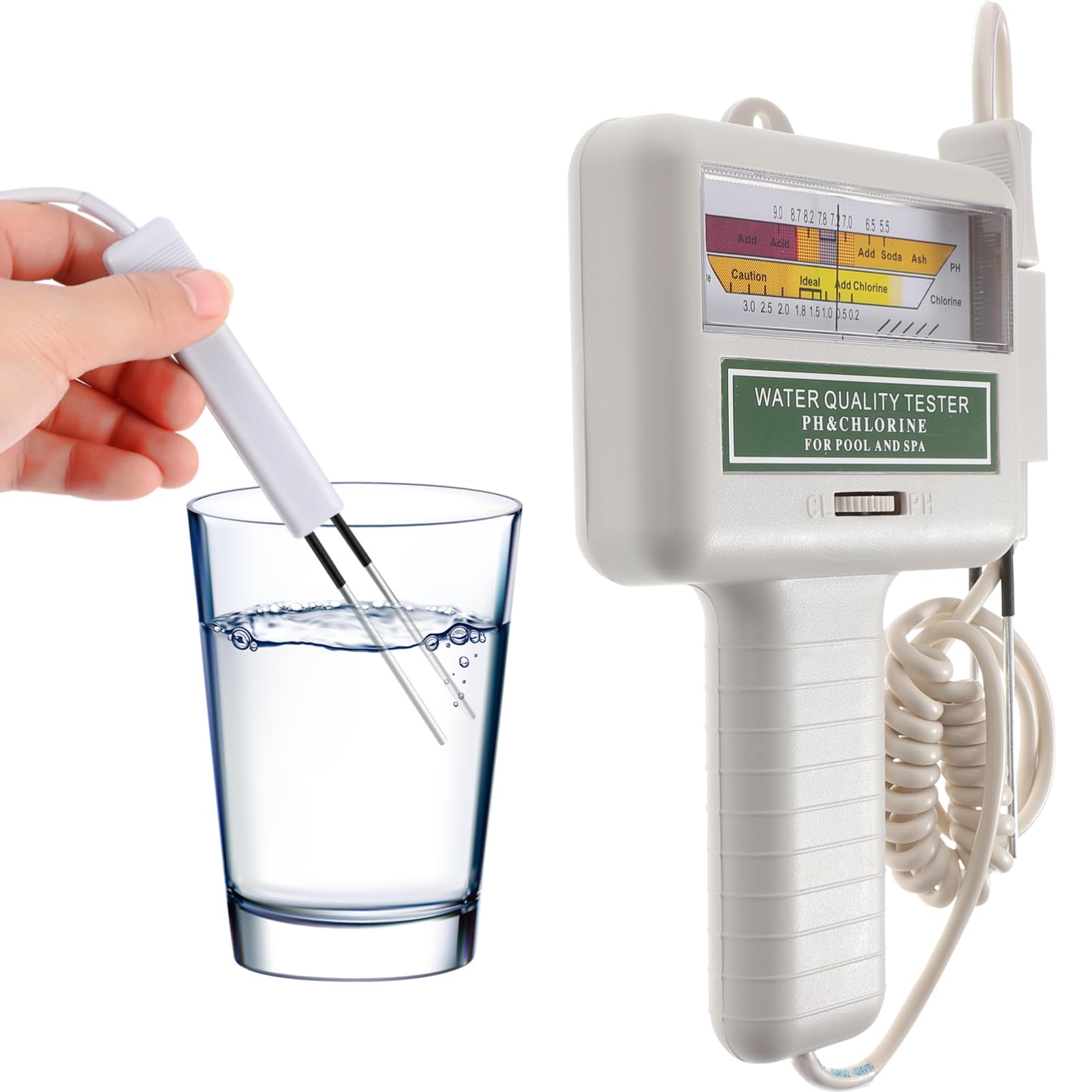 Probador de Calidad del Agua de Piscina Pc101 Pantalla Grande