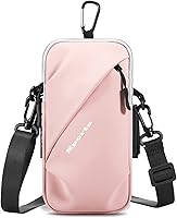 Vista 12 de Soporte para Teléfono con Banda para el Brazo, Pequeña Bolsa Cruzada de Hombro Tipo Funda con Bandas para el Brazo, Compatible con iPhone y Android