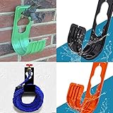 Ideal para fijar en la pared, ideal para todo tipo de mangueras extensibles y mangueras de jardín estándar.