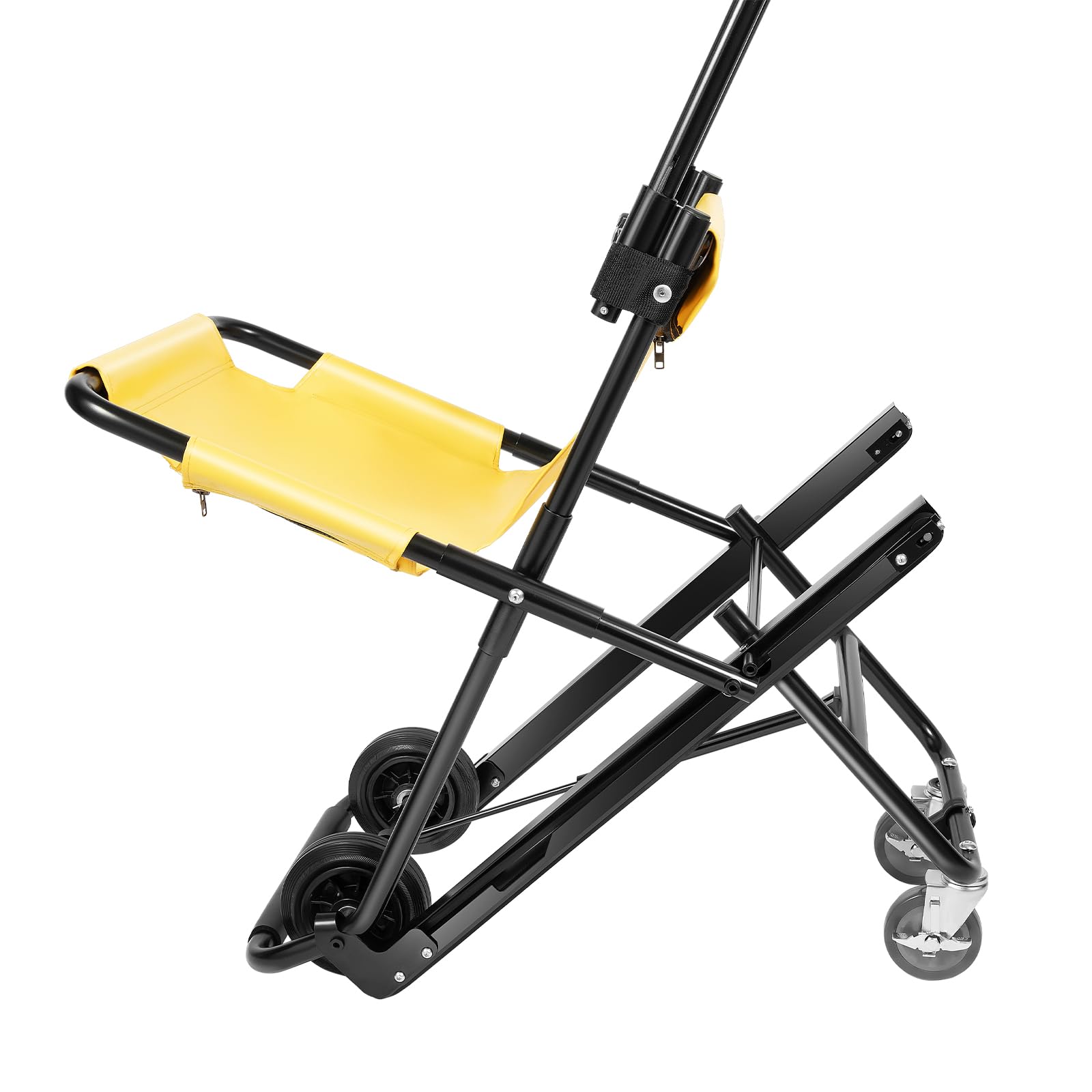 Elevador manual para escaleras, plegable, silla de ruedas de emergencia, portátil, con cinturones de seguridad, capacidad de carga de 159 kg, para personas mayores discapacitadas