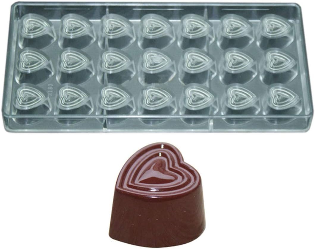 Polycarbonate Chocolate Mold DIY Handmade Chocolate Candy Mould Pastry Tools Bakeware Heart (19353)