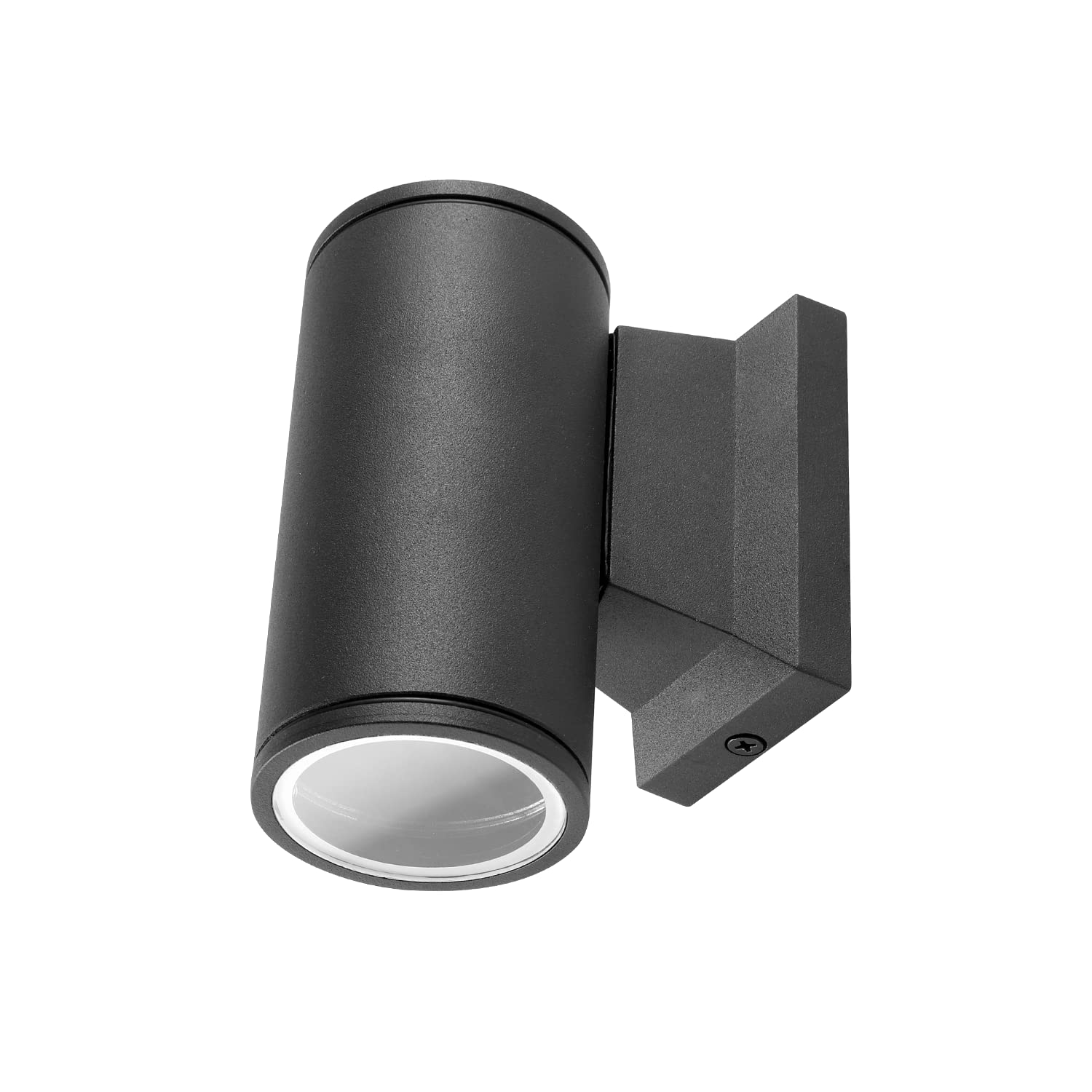 VoltShine GU10 Black one-Way Wall Sconce, no Light Source, Ideal for Decorative and Functional Indoor Lighting.